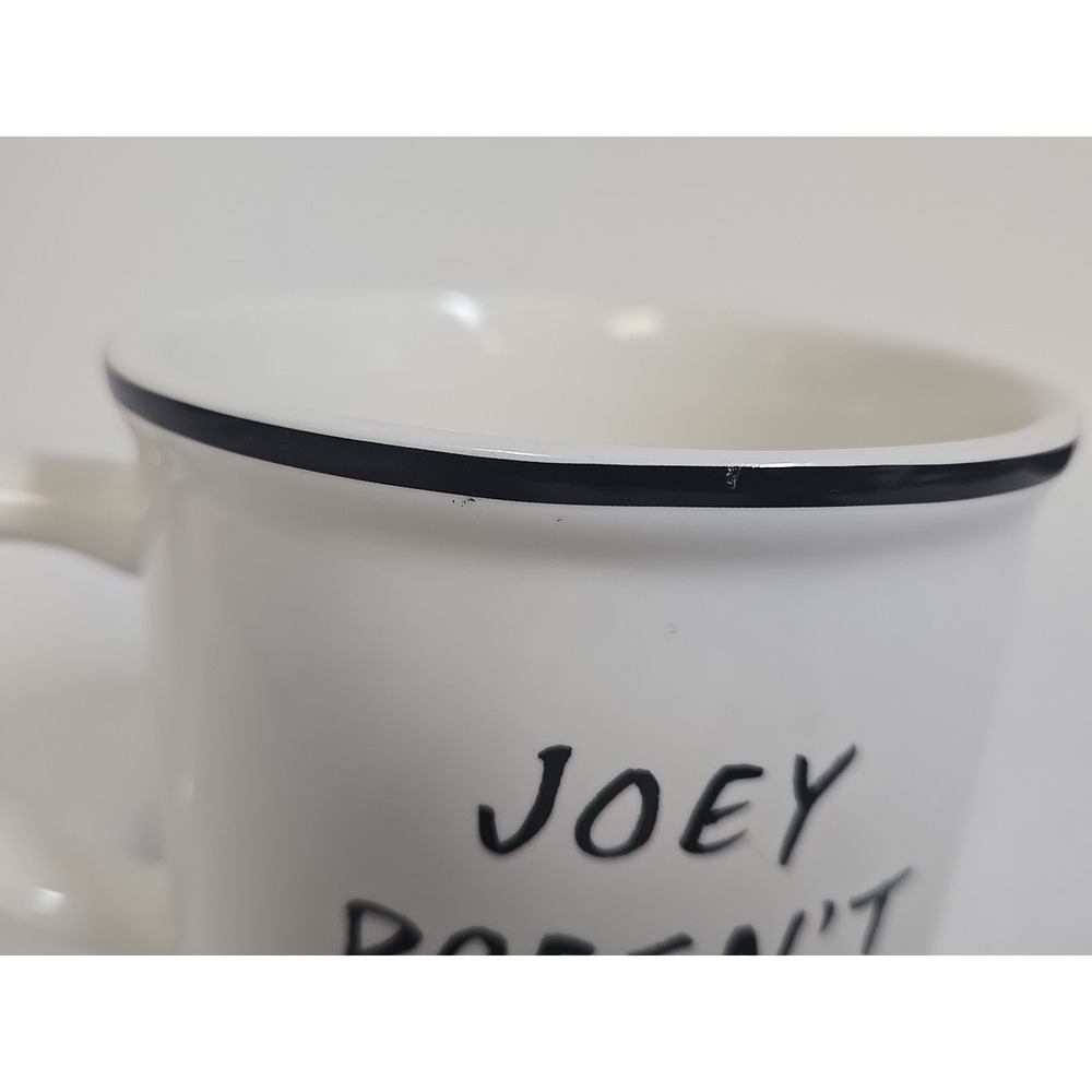 Pottery Barn Friends Mug Ceramic Coffee Cup Joey Doesn't Share Food - Picture 6 of 6